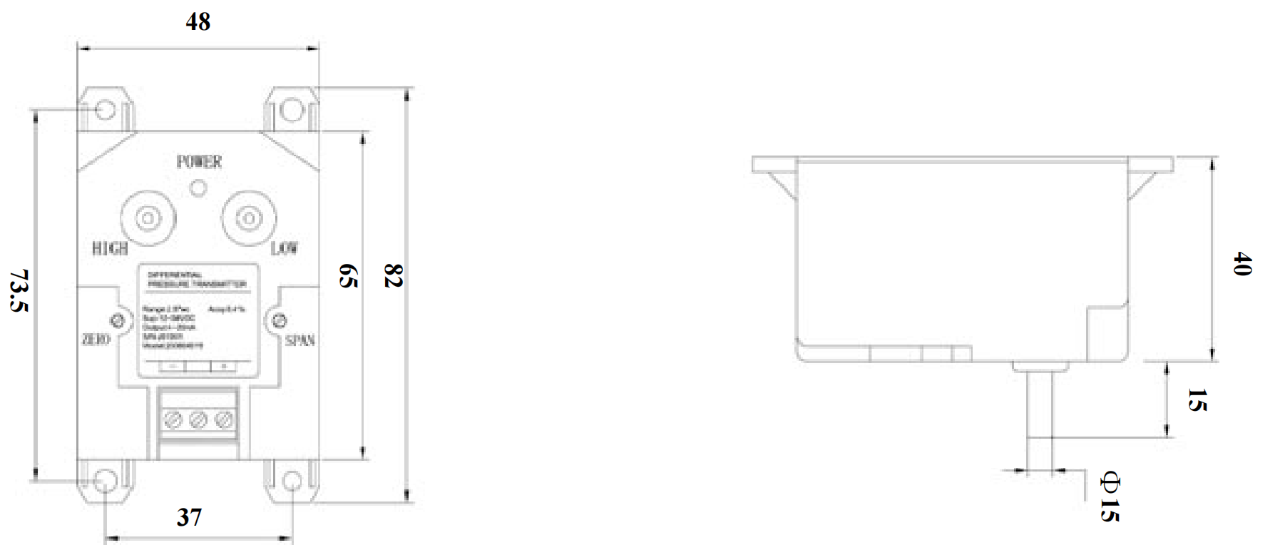 A4 Differential Pressure Transmitter